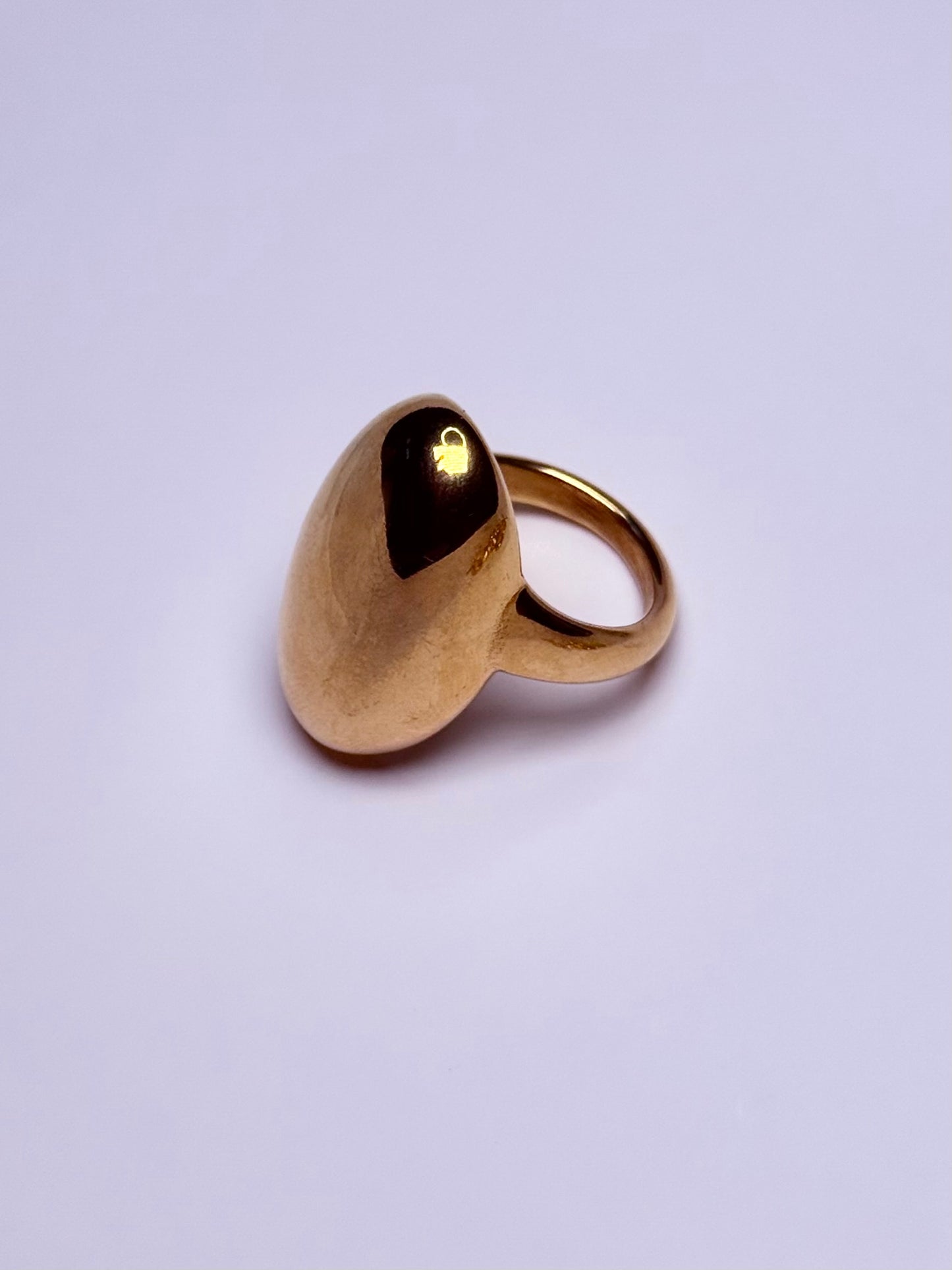 Bague ouverte unique en acier inoxydable