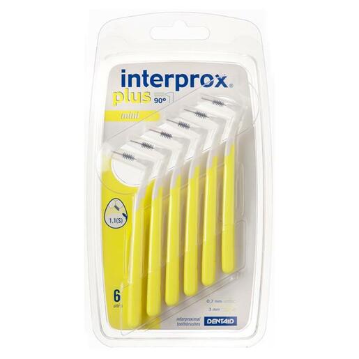 Vitis Interprox Plus Mini Yellow interdental Brush 6pcs