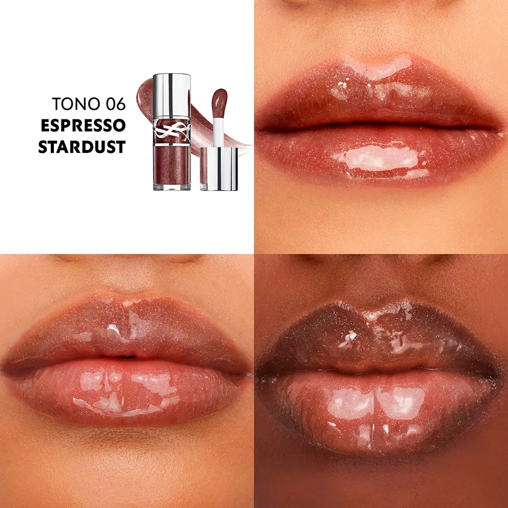 YSL Saint Laurent Loveshine Plumping Lip Oil Gloss 06 ESPRESSO STARDUST