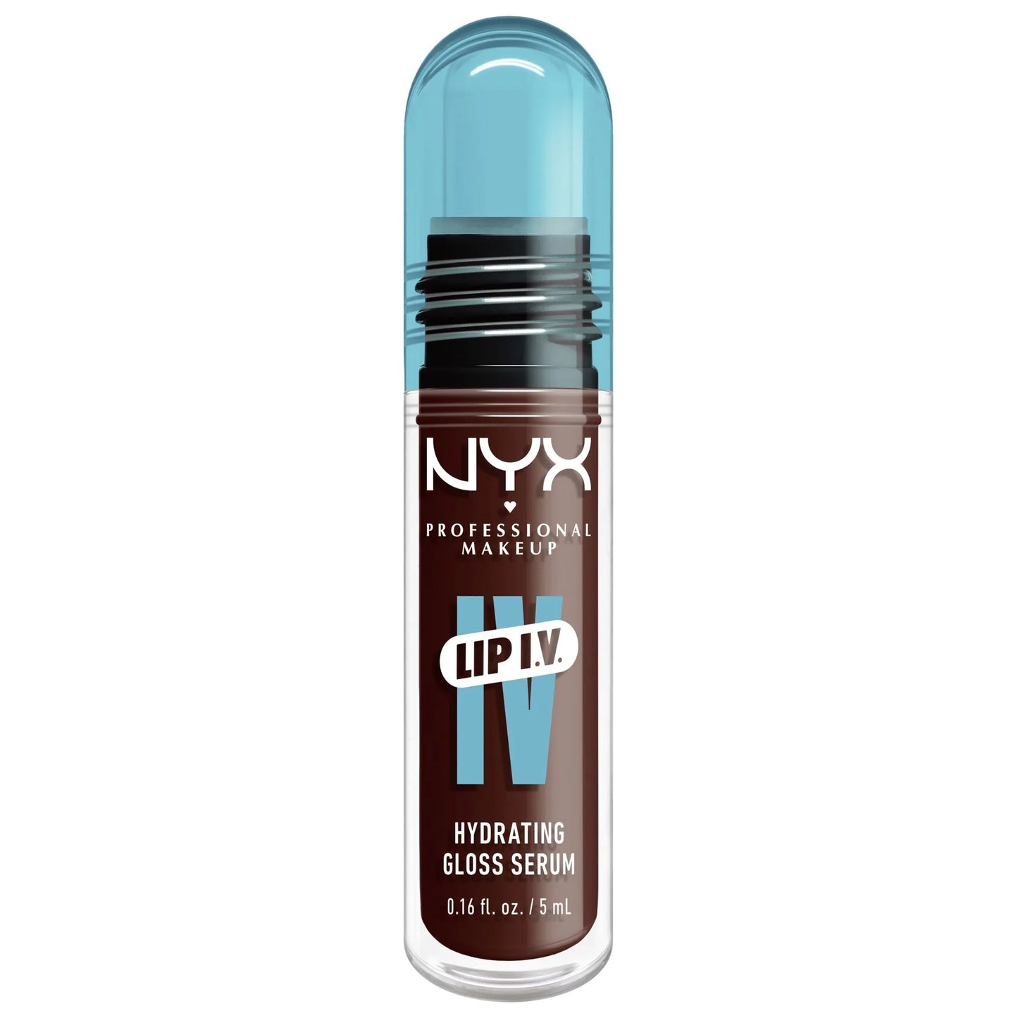 NYX Professional Makeup Lip I.V. Hydrating Gloss Serum N.05 Mocha Me Wet (Cool Brown)