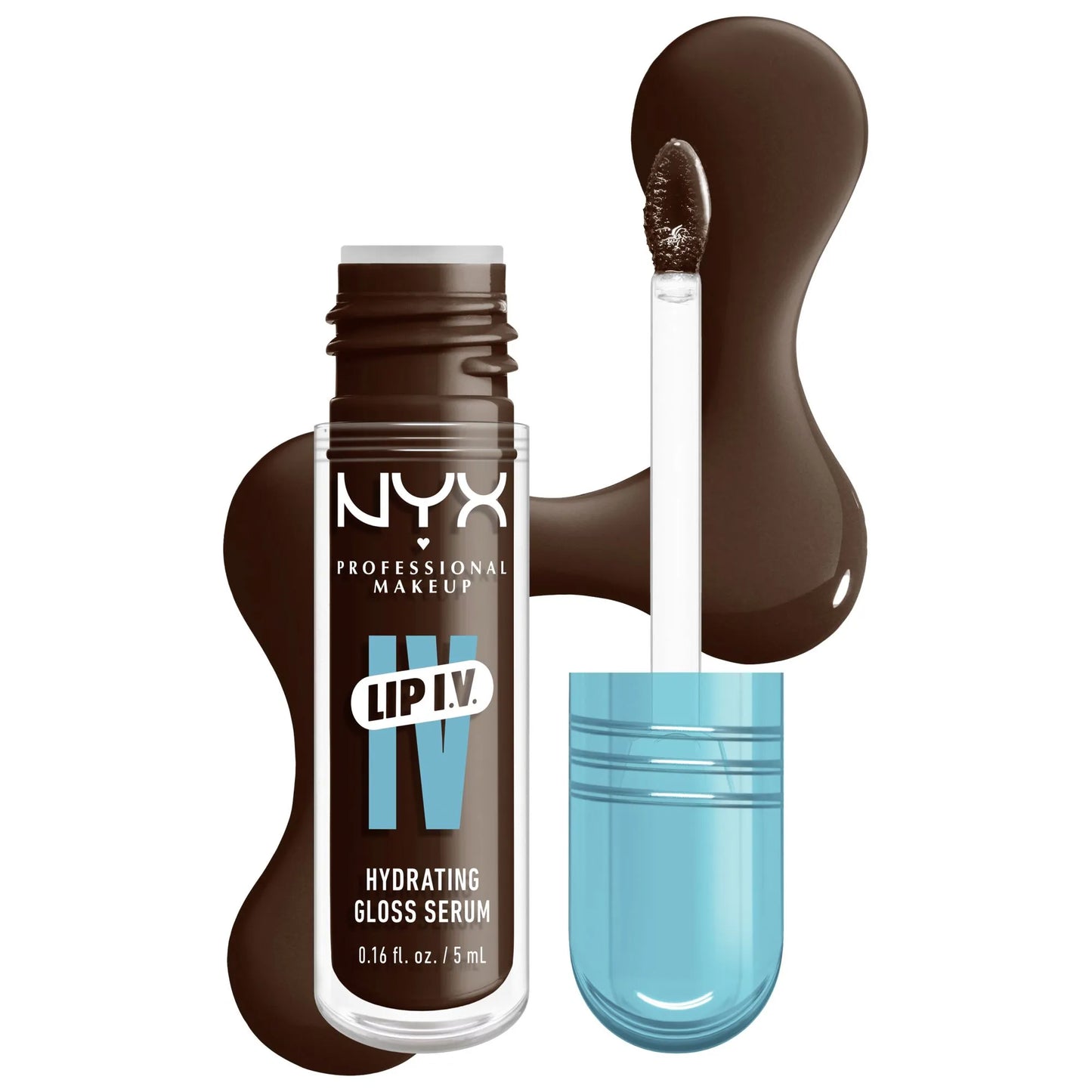 NYX Professional Makeup Lip I.V. Hydrating Gloss Serum N.06 Espresso Soak (Chocolate)