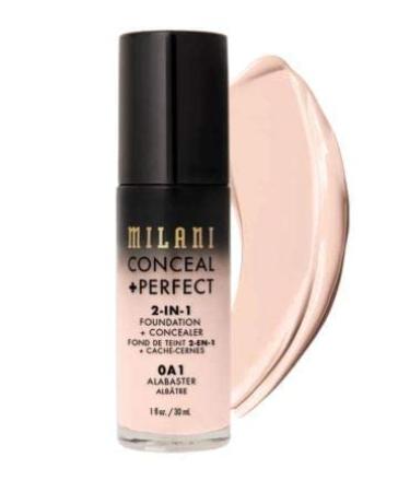 Milani Conceal + Perfect 2 in 1 Foundation + Concealer Cream 0A1