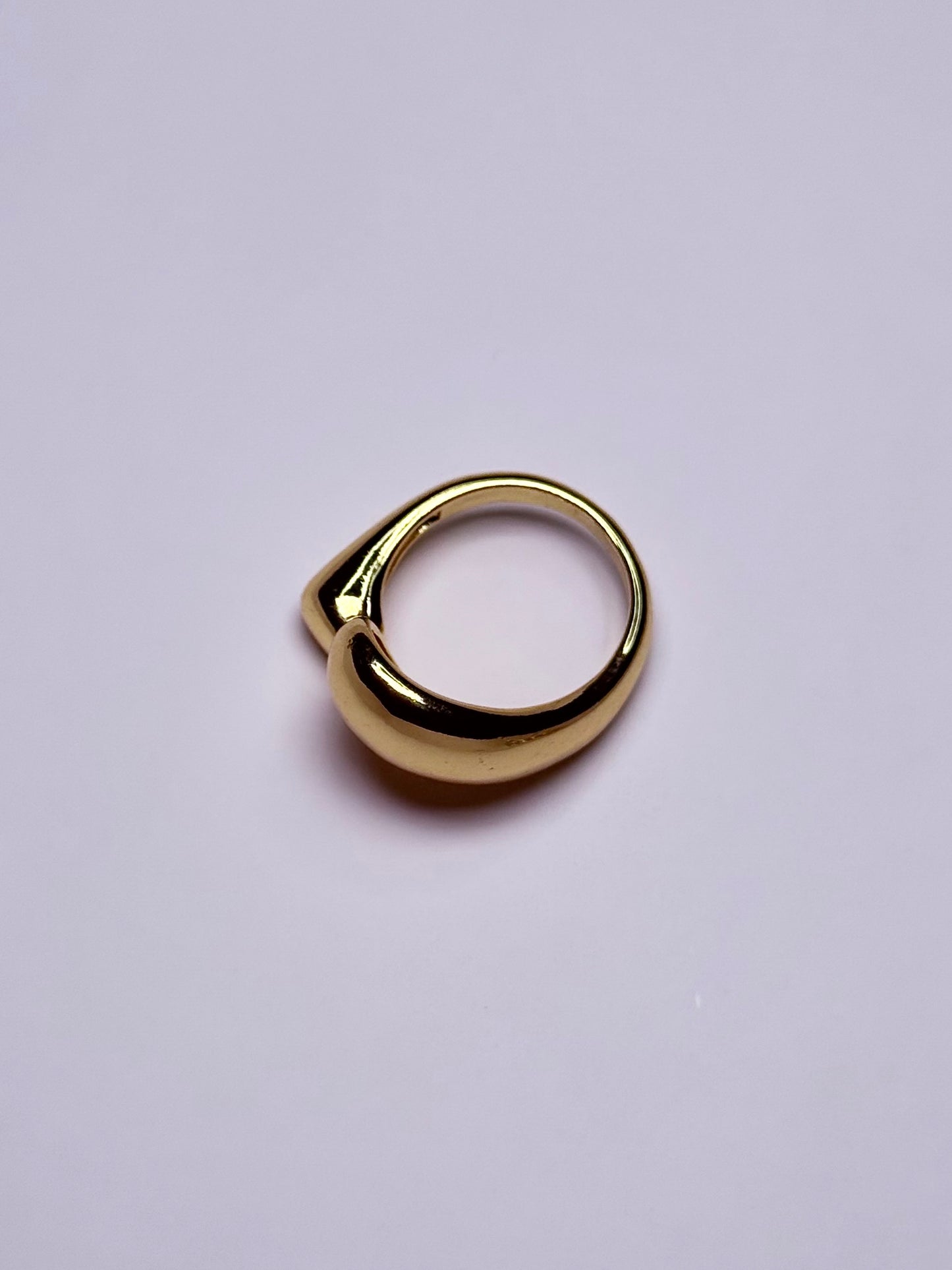Bague ouverte unique en acier inoxydable