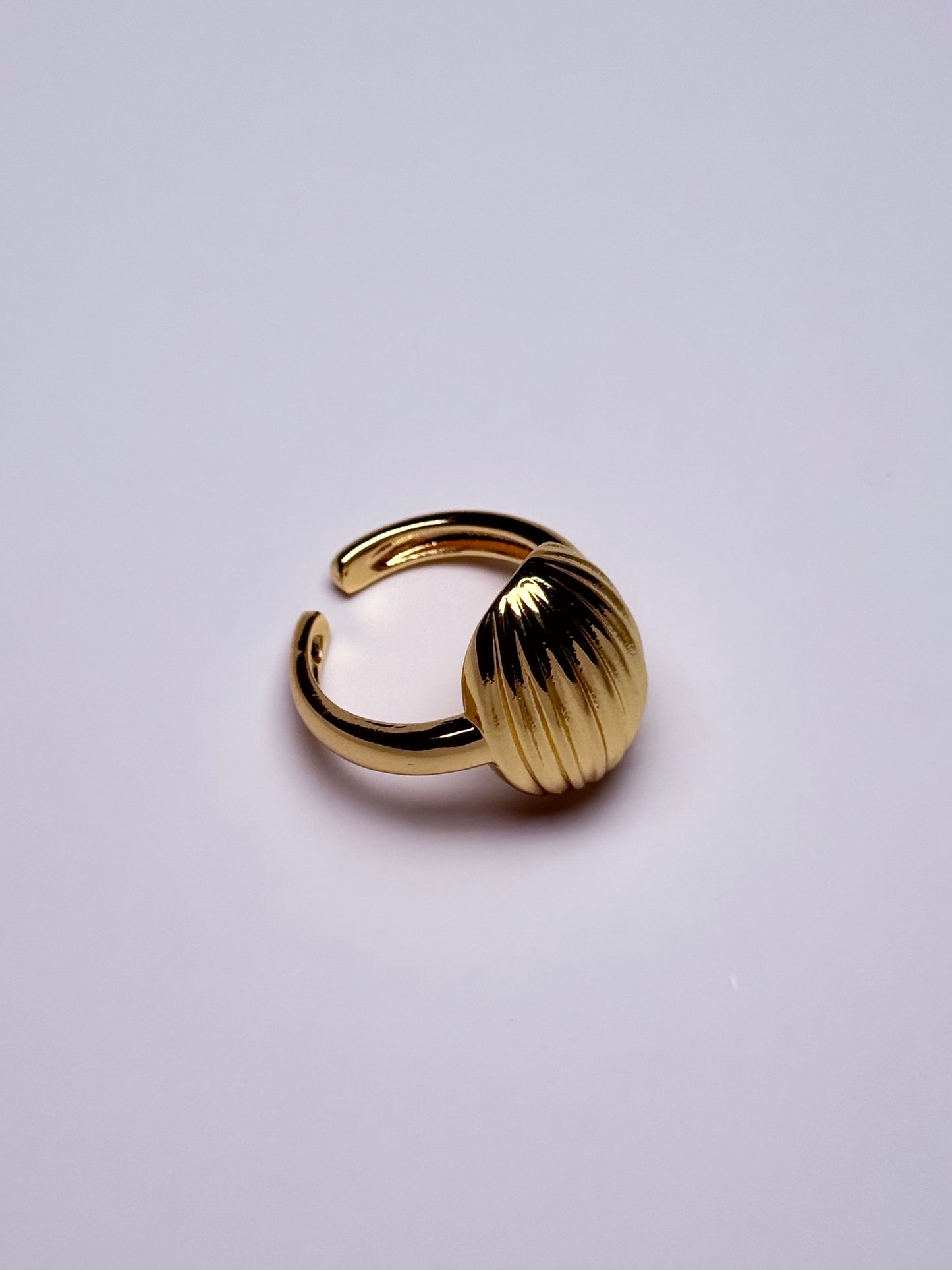 Bague ouverte unique en acier inoxydable