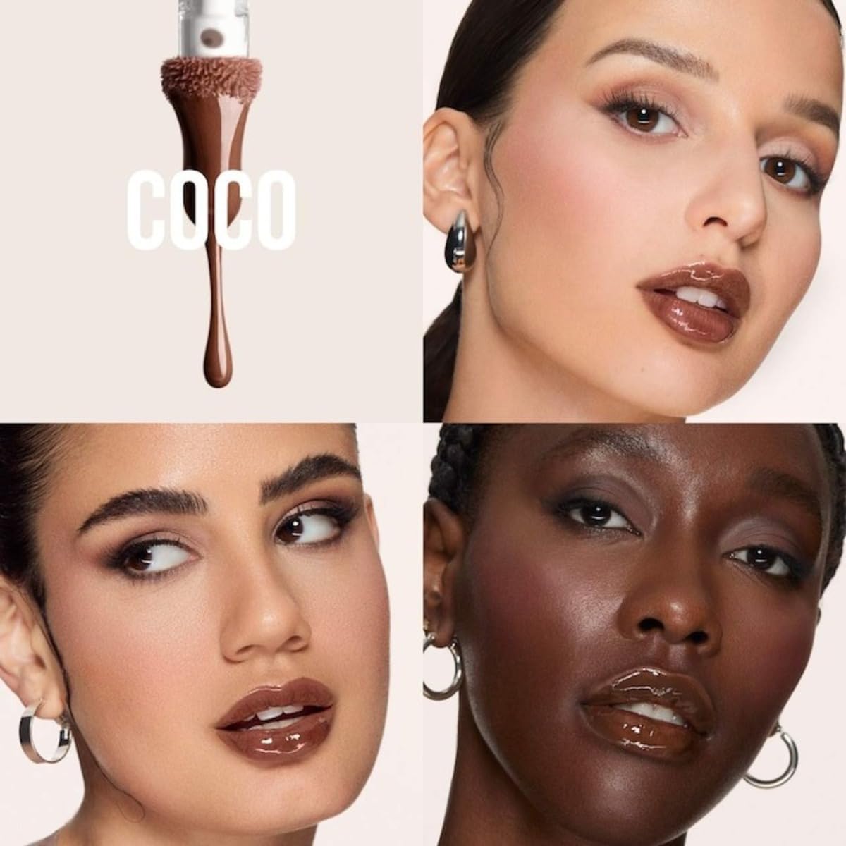 Huda BEAUTY Faux Filler Shiny Non-Sticky Lip Gloss Coco 3.9ml