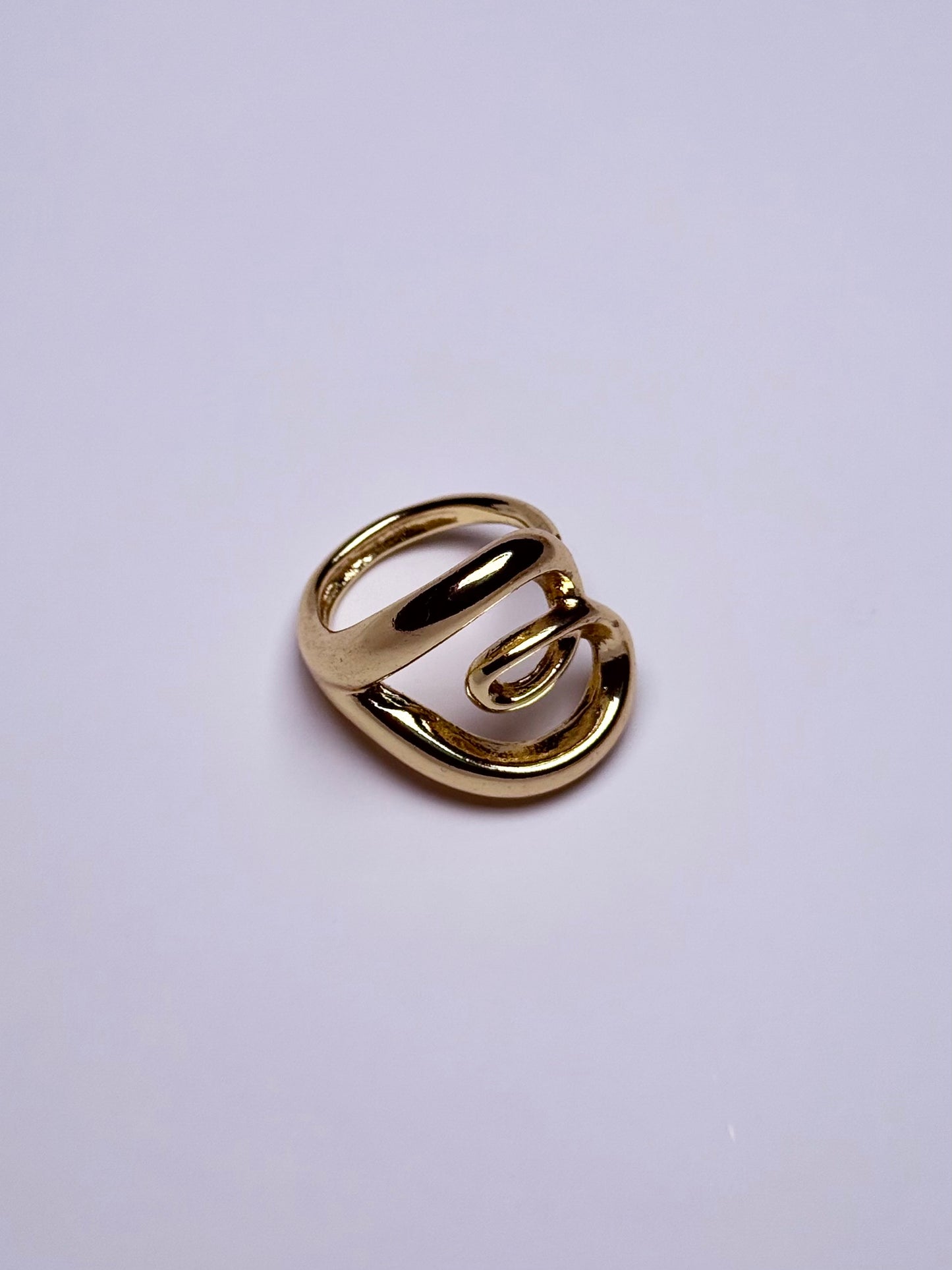 Bague ouverte unique en acier inoxydable
