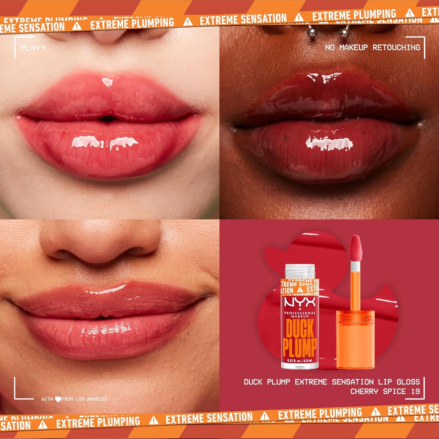 NYX PROFESSIONAL MAKEUP Duck Plumpinger, Lip Makeup - 019 Cherry Spice