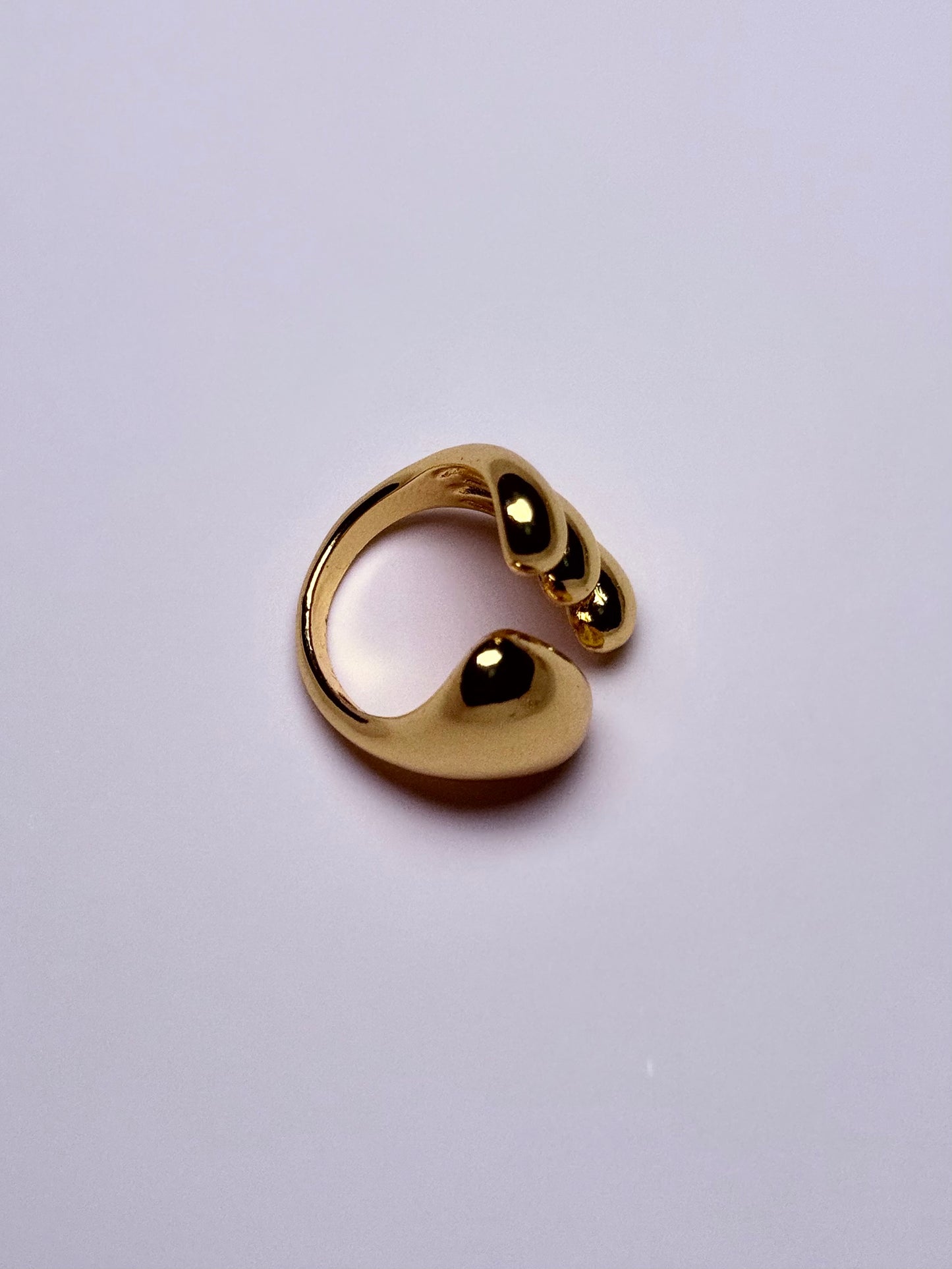 Bague ouverte unique en acier inoxydable
