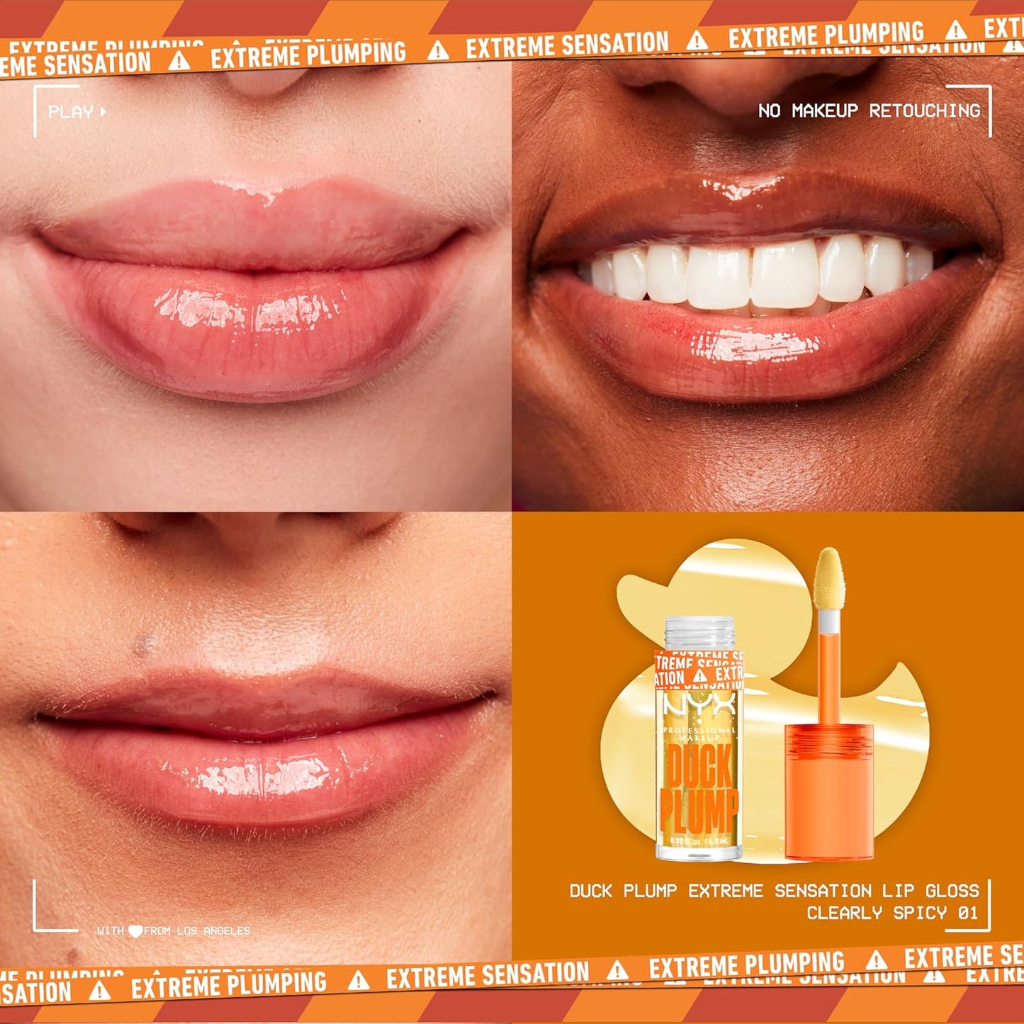 NYX PROFESSIONAL MAKEUP Duck Plump High Pigment Lip Glossr - 01 Clearly Spicy
