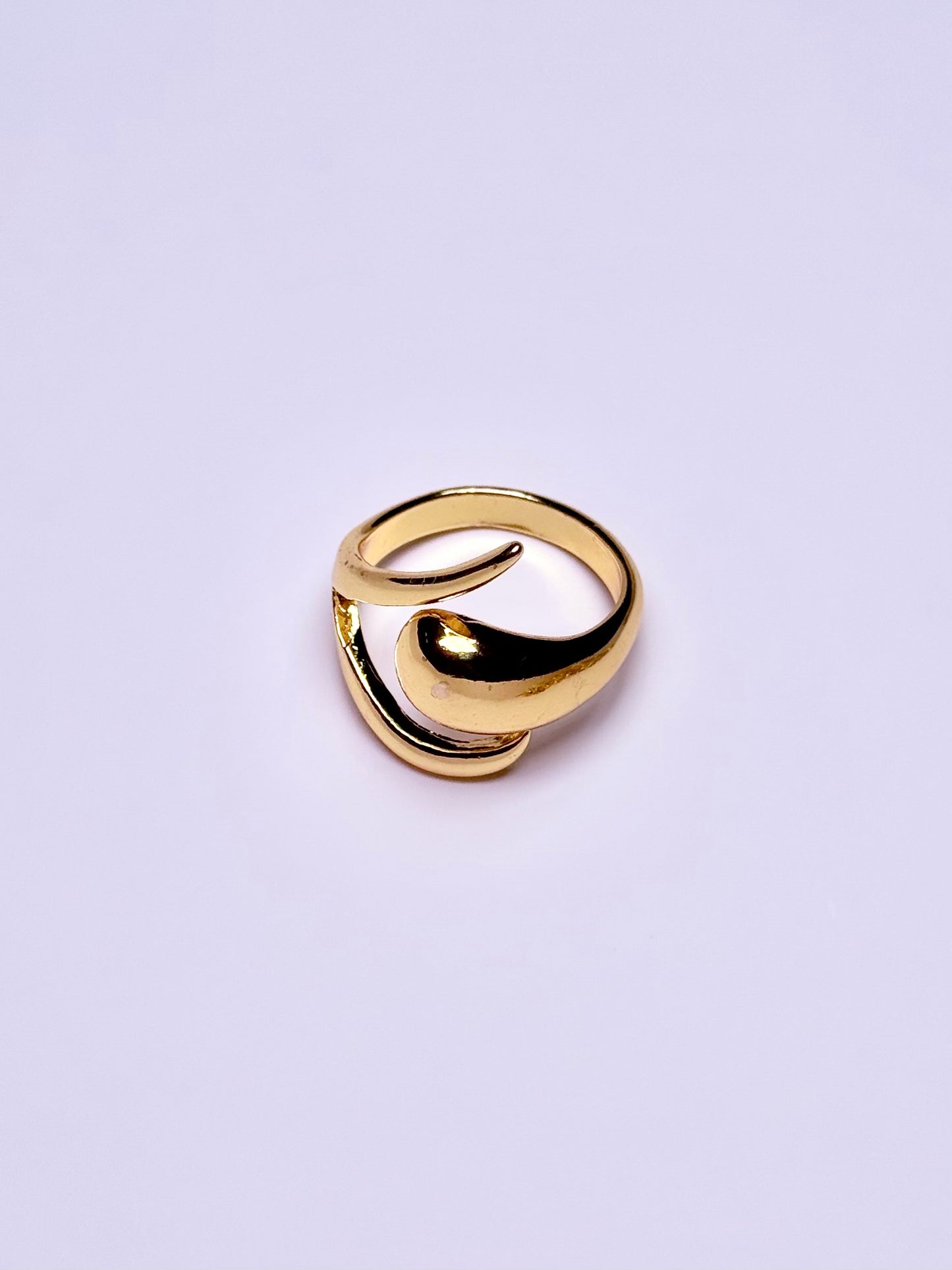 Bague ouverte unique en acier inoxydable