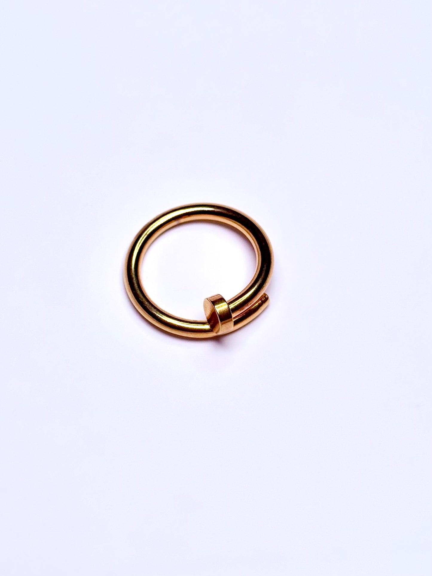 Bague ouverte unique en acier inoxydable