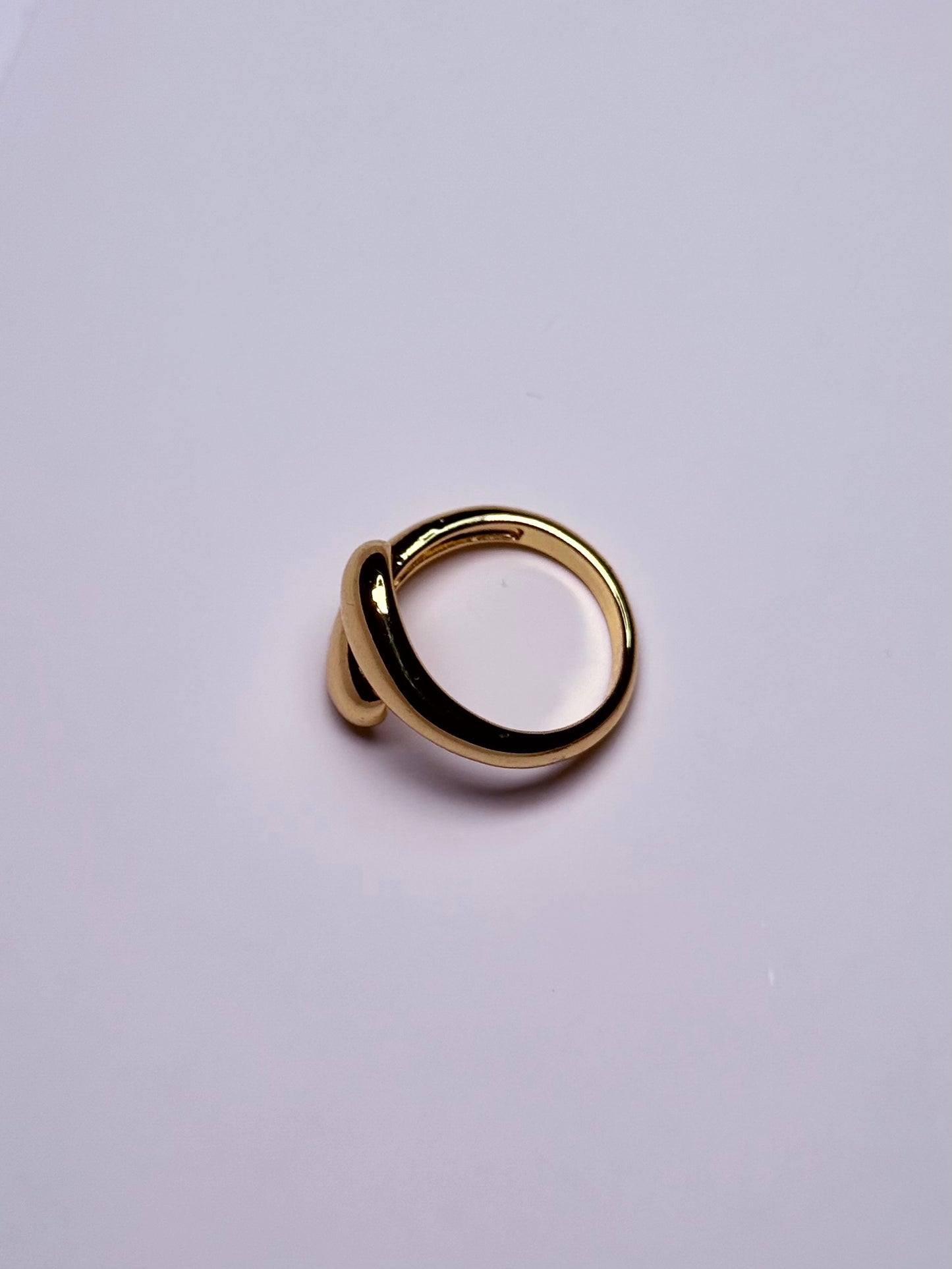 Bague ouverte unique en acier inoxydable