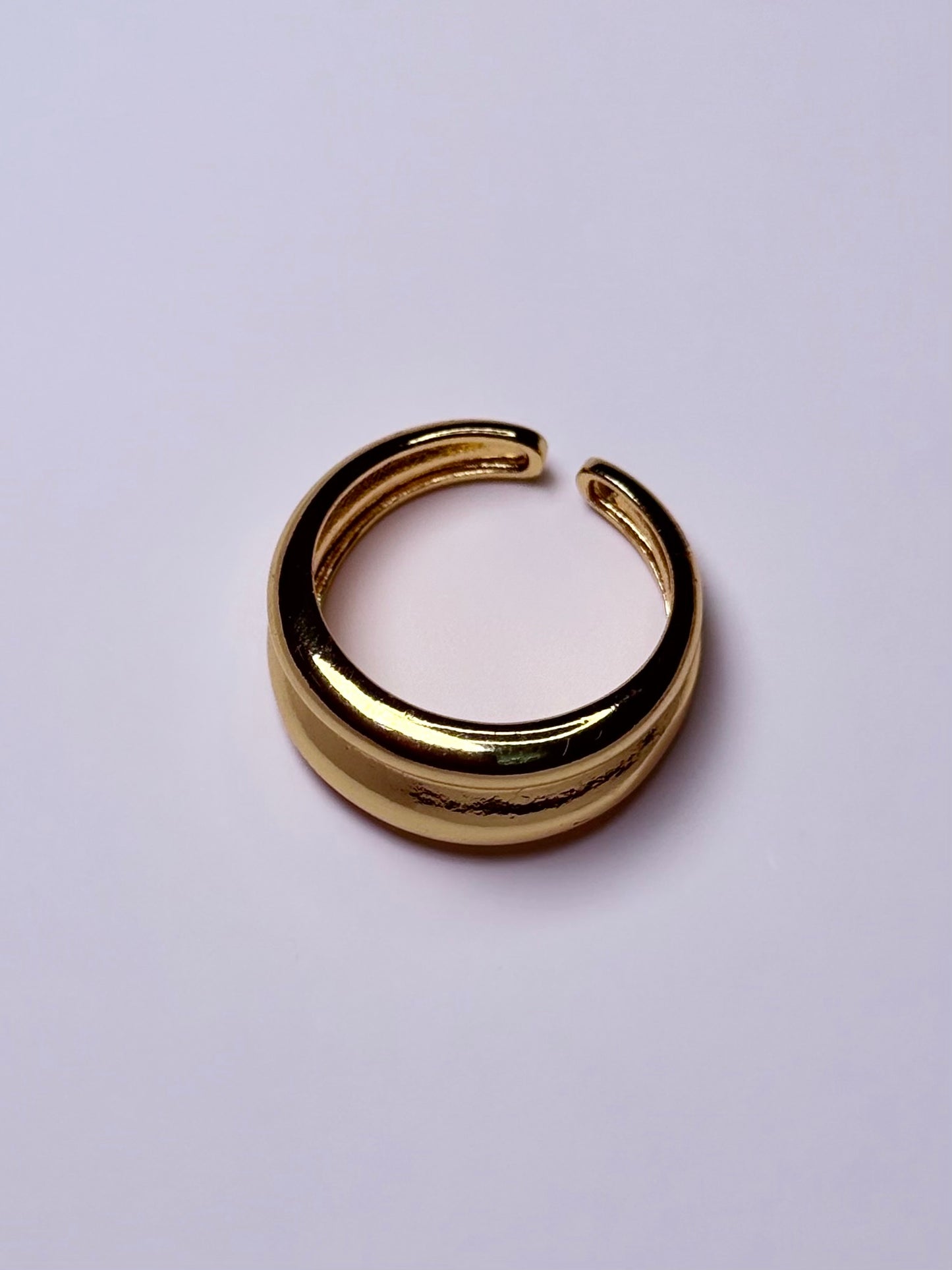 Bague ouverte unique en acier inoxydable