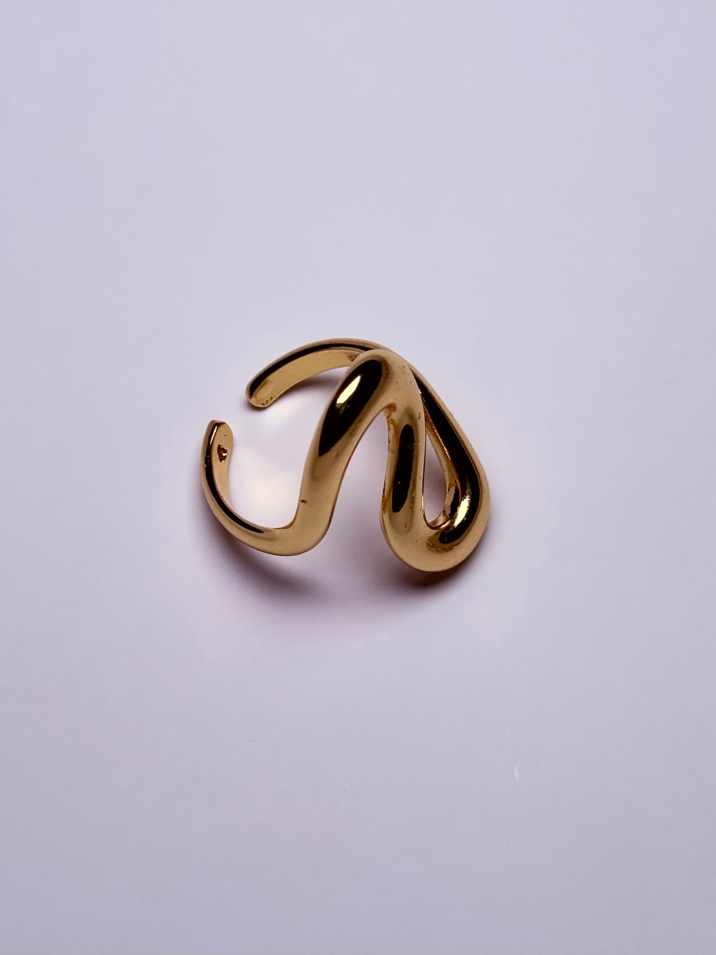 Bague ouverte unique en acier inoxydable