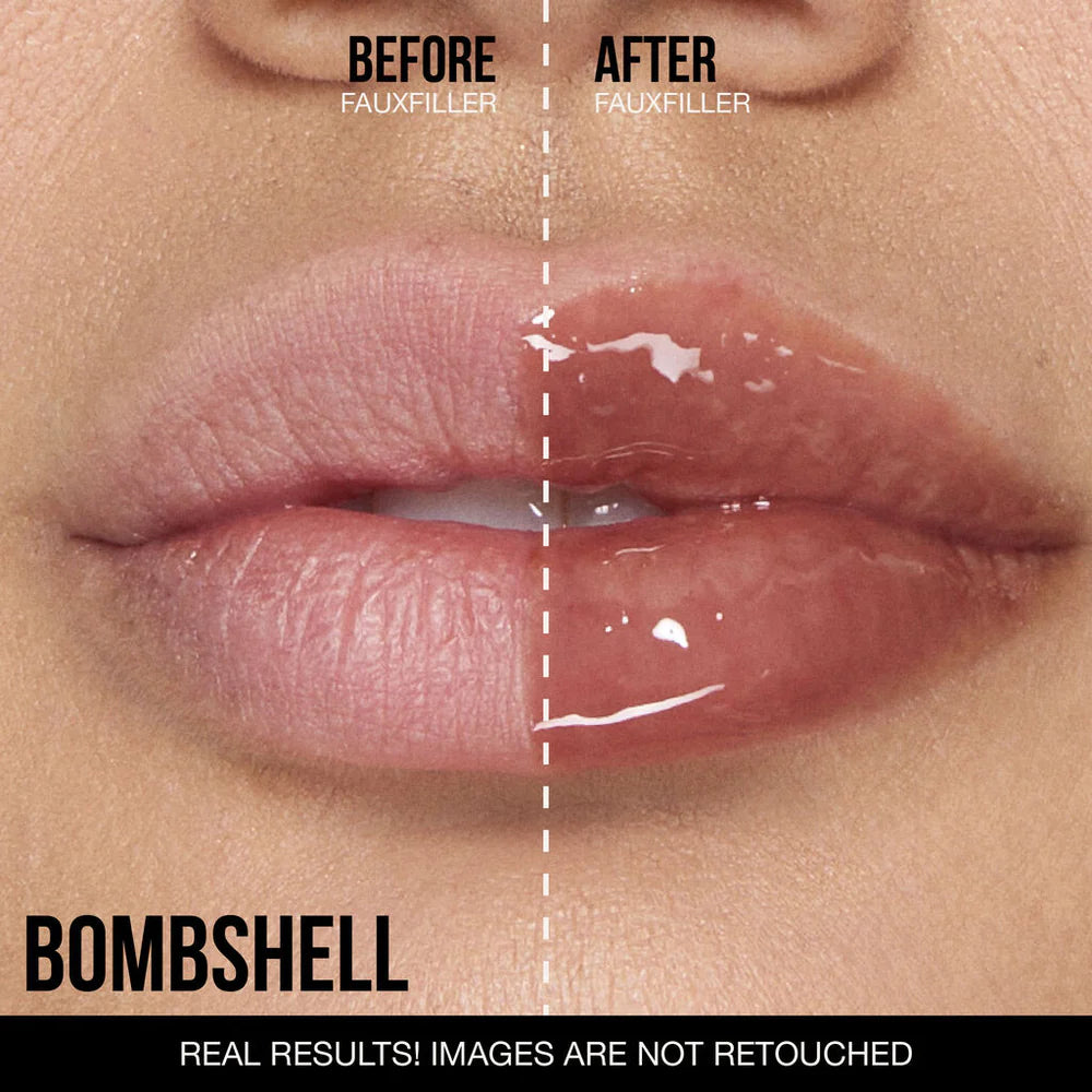 Huda Beauty Faux Filler Extra Shine Lip Gloss Bombshell 3.9ml