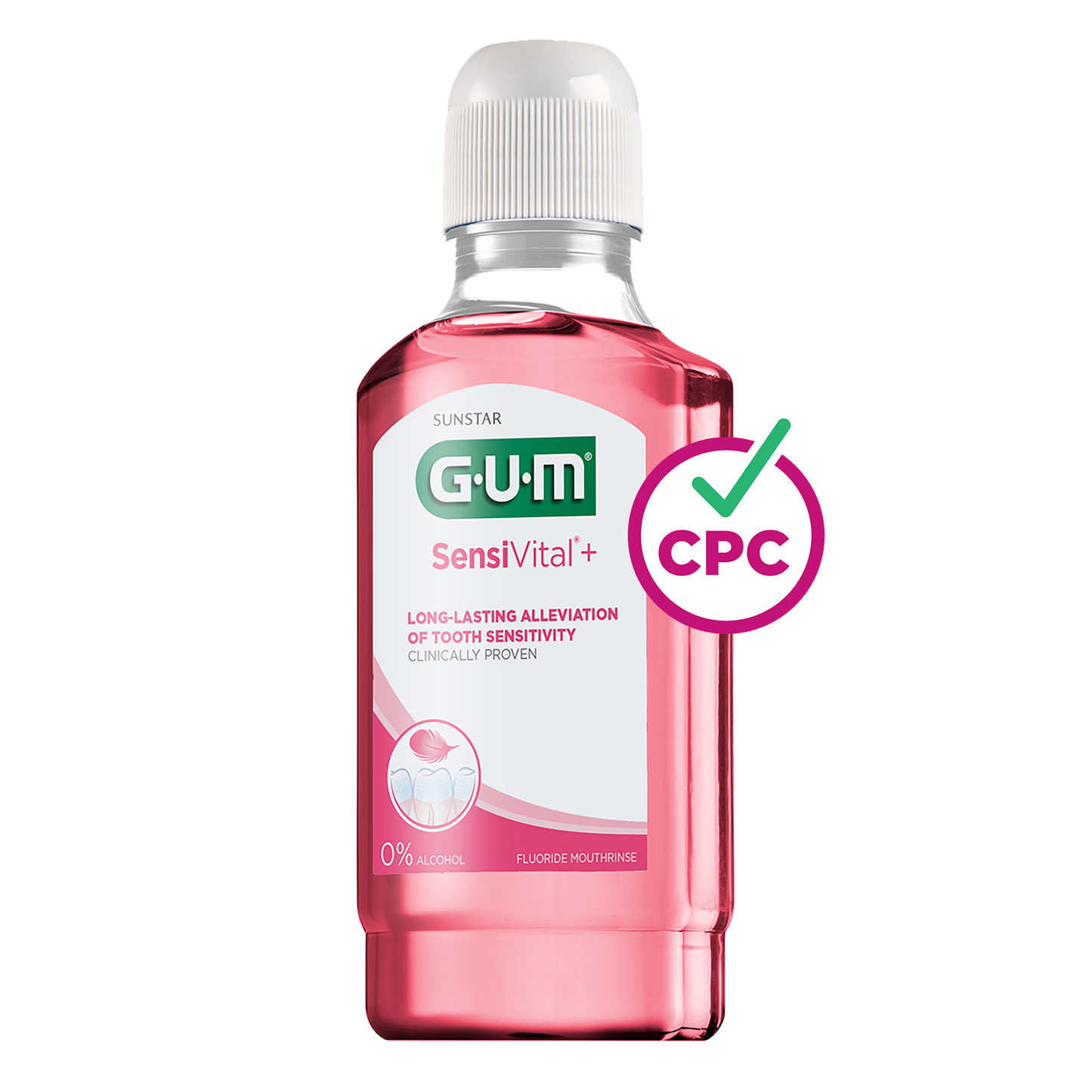 GUM SensiVital + Mouthwash- Desensitize sensitive nerves and teeth 300ml