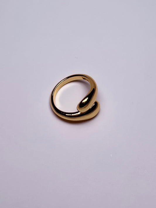 Bague ouverte unique en acier inoxydable