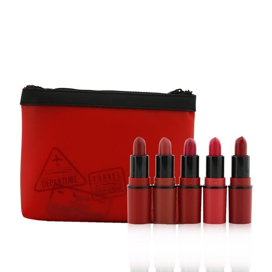 MAC Travel Exclusive Mini Lipsticks Set (5x Mini Lipstick + 1 Bag)