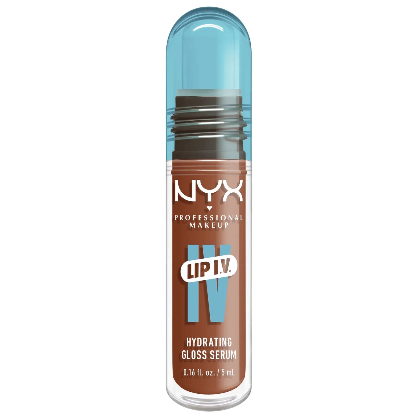 NYX Professional Makeup Lip I.V. Hydrating Gloss Serum N.01 Caramel Drip (Apricot Nude)