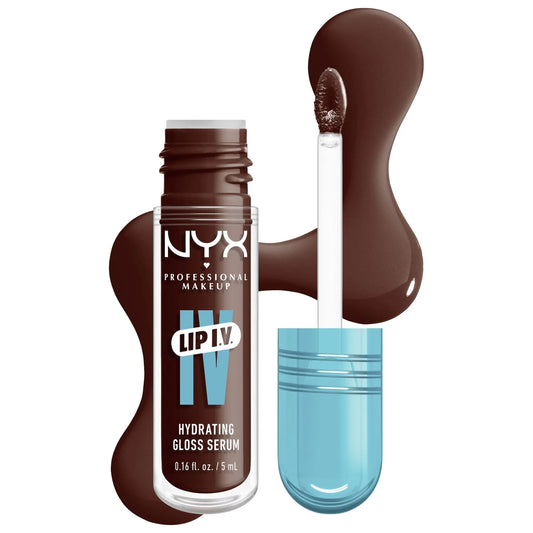 NYX Professional Makeup Lip I.V. Hydrating Gloss Serum N.05 Mocha Me Wet (Cool Brown)