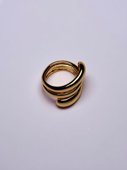 Bague ouverte unique en acier inoxydable