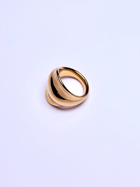 Bague ouverte unique en acier inoxydable