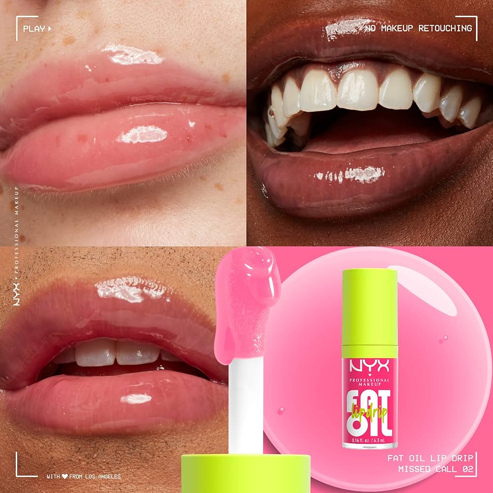 NYX Professional Makeup Fat Oil Lip Drip Lip Gloss - Missed Call - 0.16 fl oz