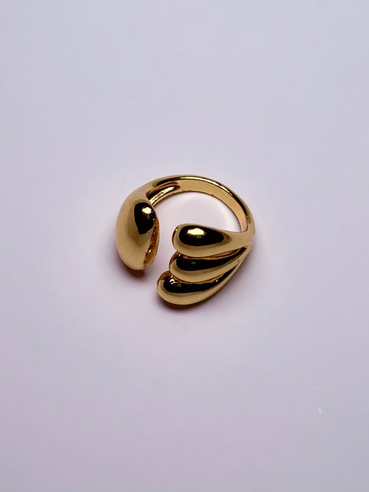 Bague ouverte unique en acier inoxydable
