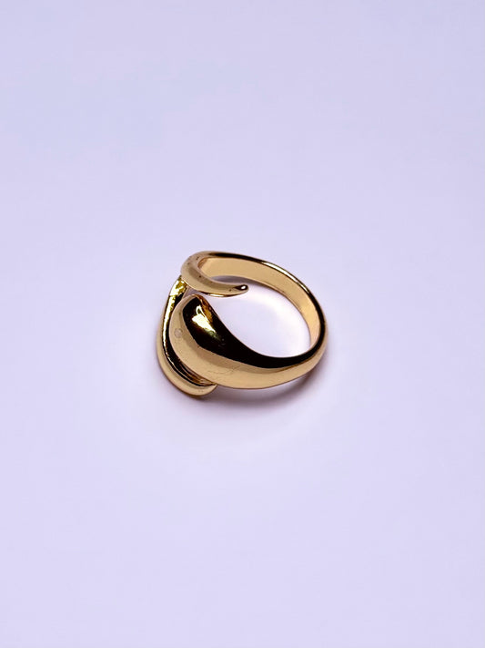 Bague ouverte unique en acier inoxydable