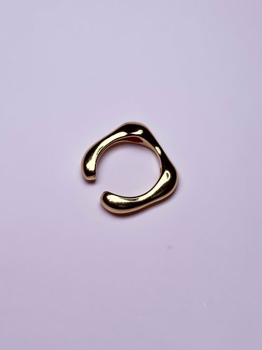 Bague ouverte unique en acier inoxydable