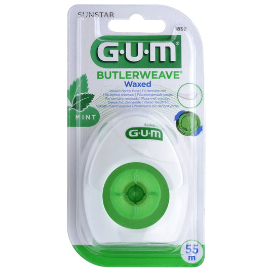 GUM BUTLERWEAVE 55m Fil Dentaire Ciré