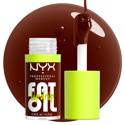 NYX Professional Makeup Fat Oil Lip Drip Hydrating Lip Gloss, 08 Status Update