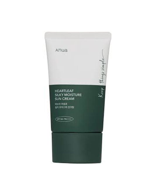 Anua Hearleaf Silky Moisture Suncream 50ml