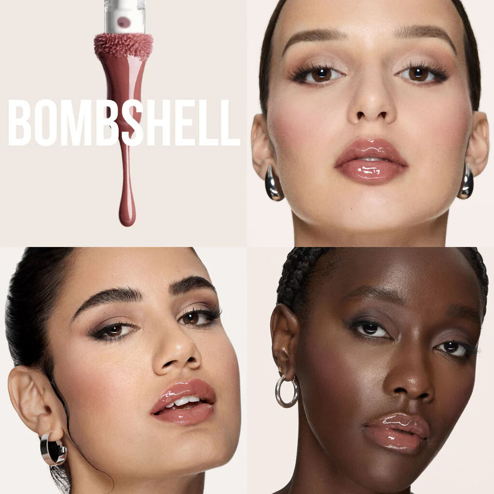 Huda Beauty Faux Filler Extra Shine Lip Gloss Bombshell 3.9ml