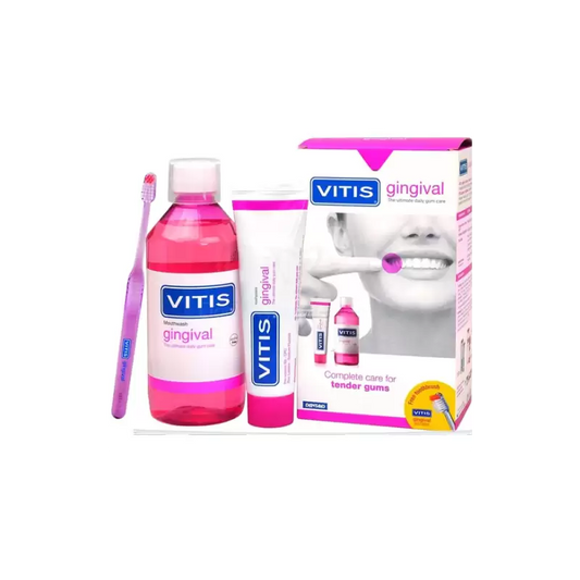 VITIS Pack gingival (dentifrice/100ml + brosse à dents/1pcs + bain de bouche/500ml